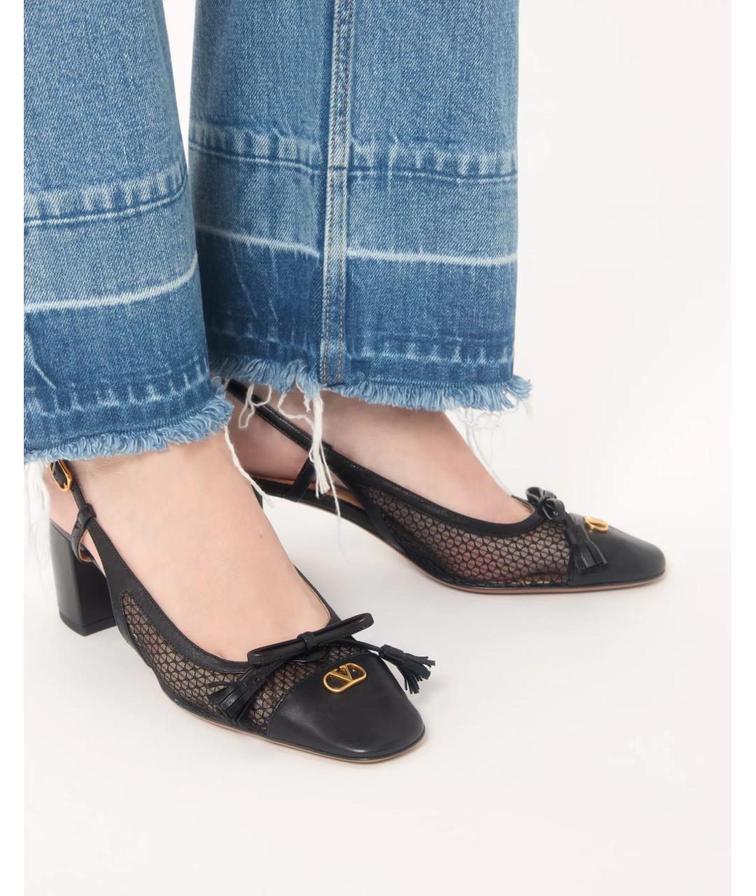 VALENTINO Черные кожаные туфли, фото 2