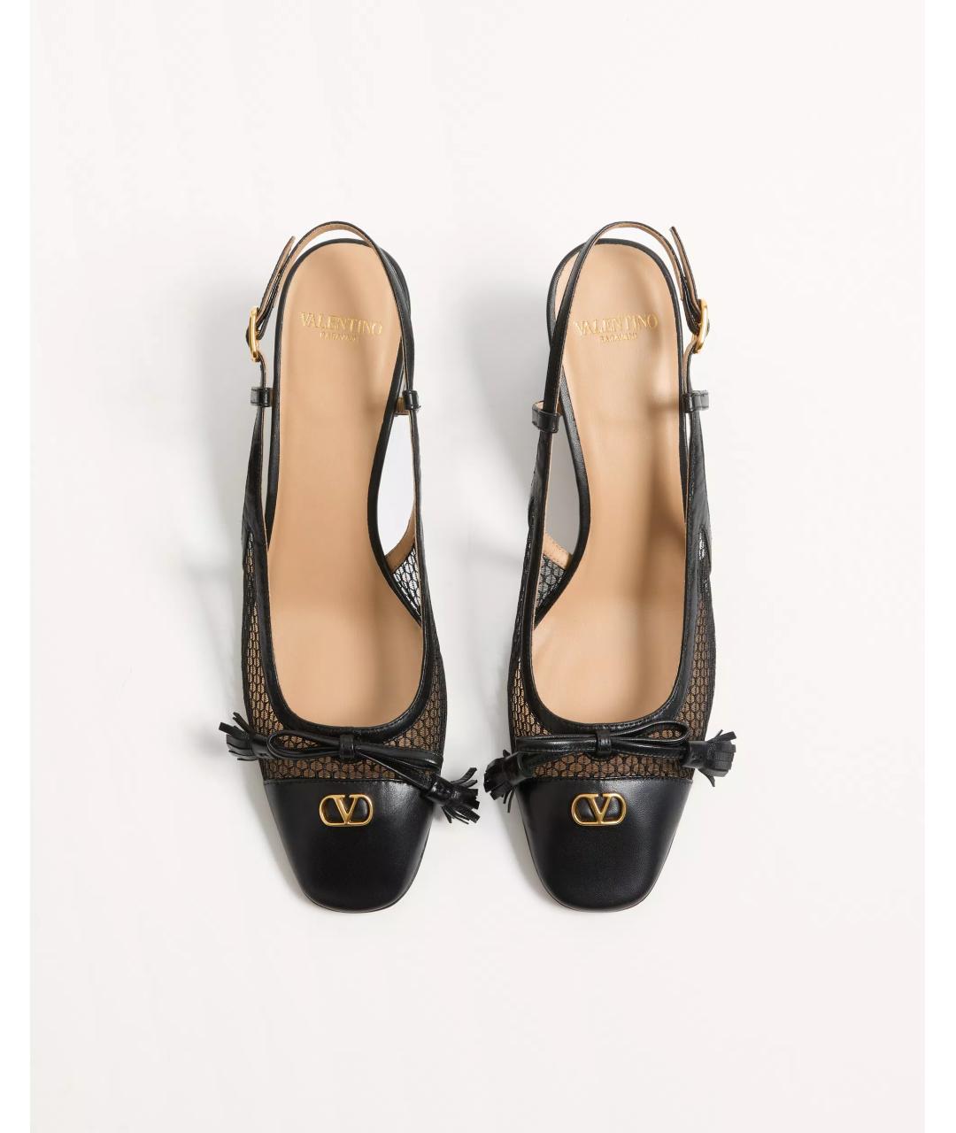 VALENTINO Черные кожаные туфли, фото 4