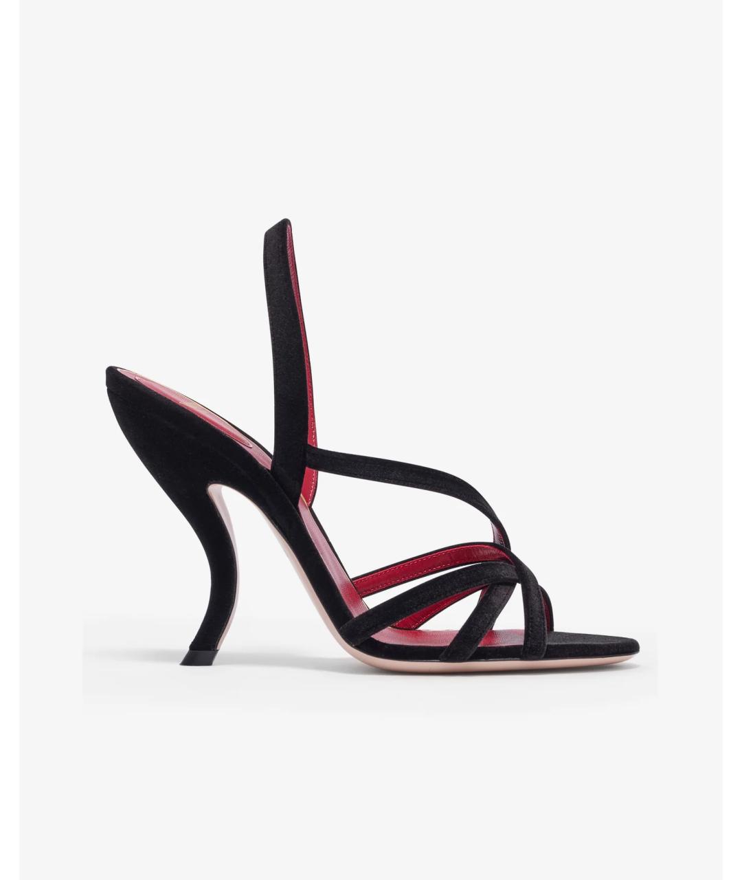 VALENTINO Черные босоножки, фото 6