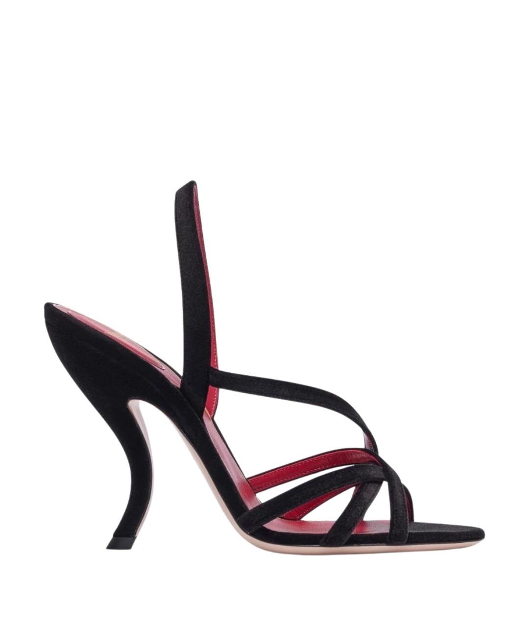 VALENTINO Черные босоножки, фото 1