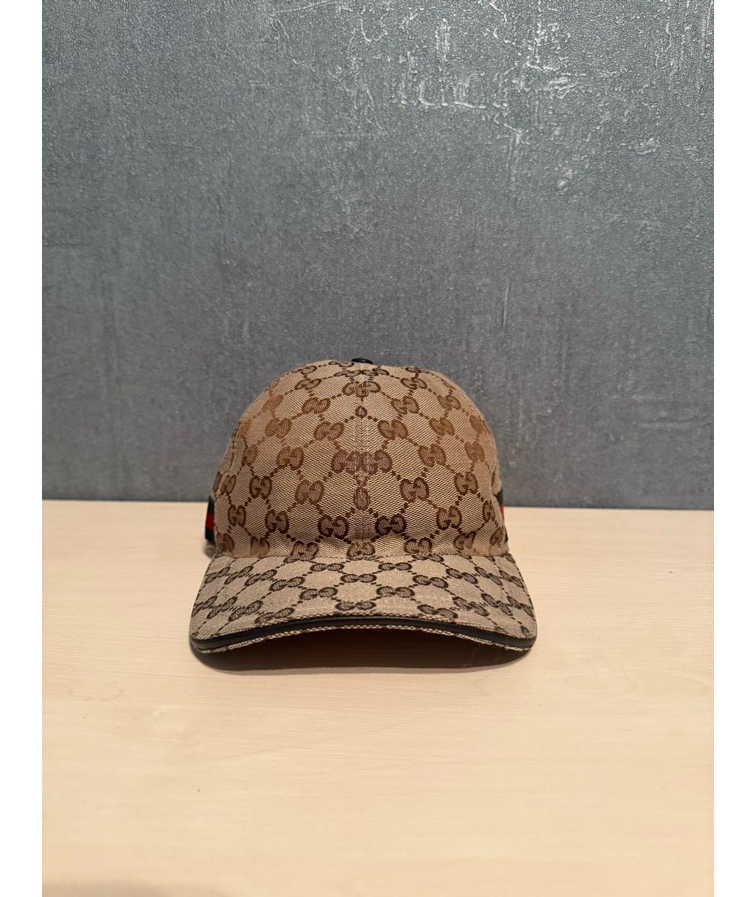 GUCCI Бежевая кепка/бейсболка, фото 5