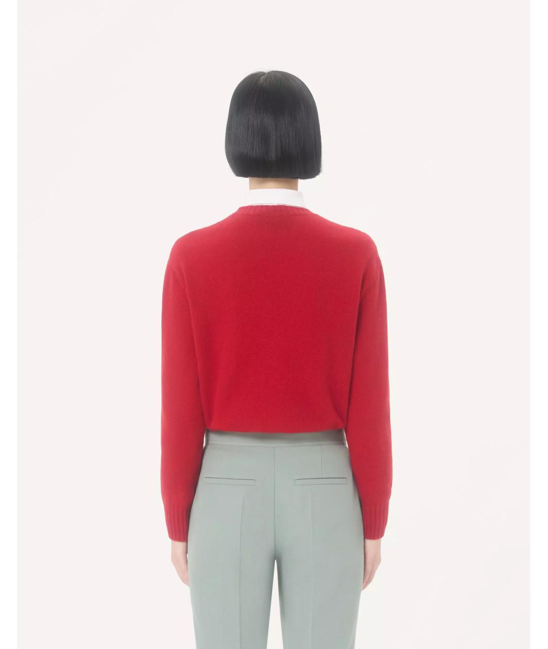 VALENTINO Красный шерстяной джемпер / свитер, фото 4