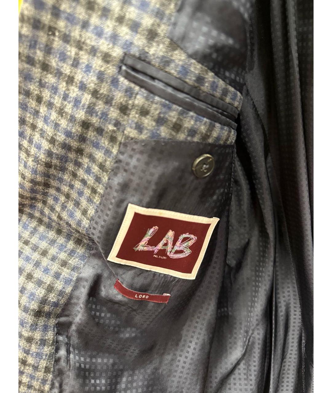 PAL ZILERI Темно-синий шерстяной пиджак, фото 3