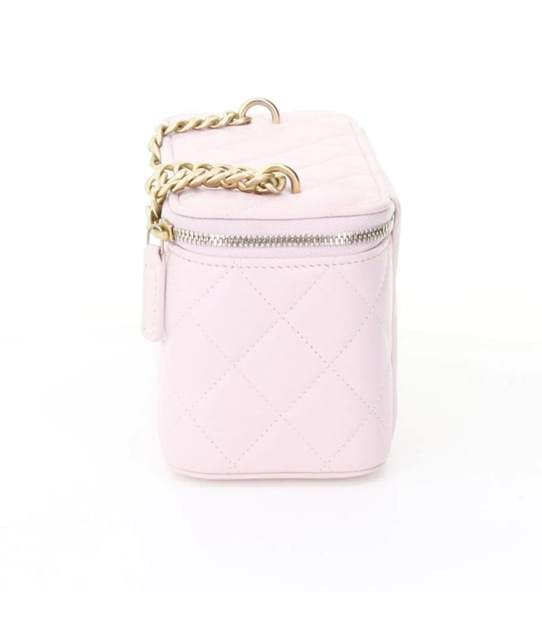 CHANEL Розовая кожаная сумка через плечо, фото 2