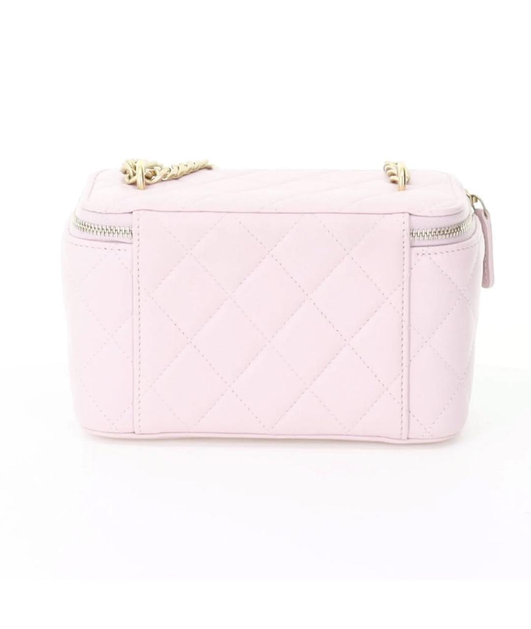CHANEL Розовая кожаная сумка через плечо, фото 3