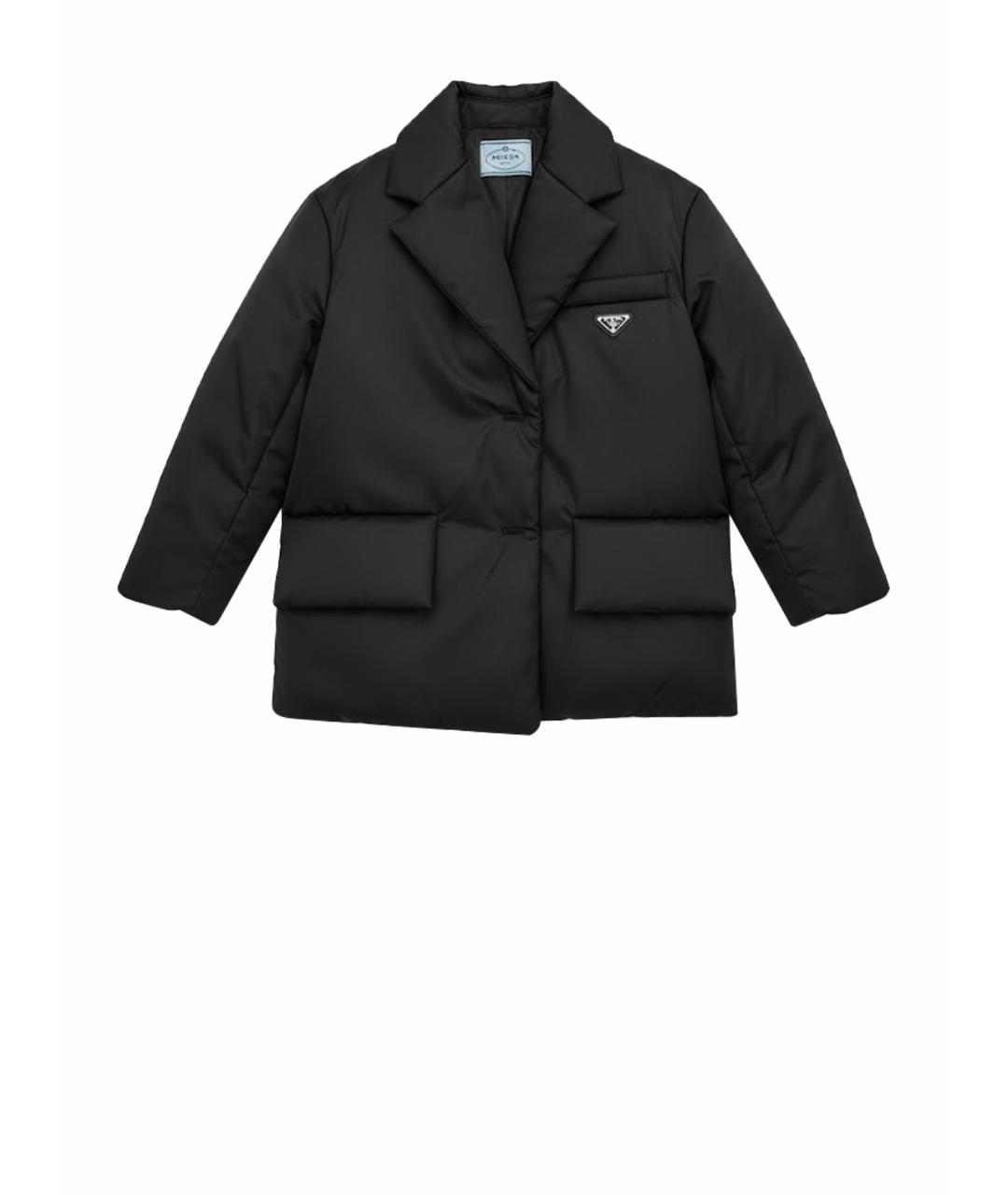 PRADA Черная полиэстеровая куртка, фото 1