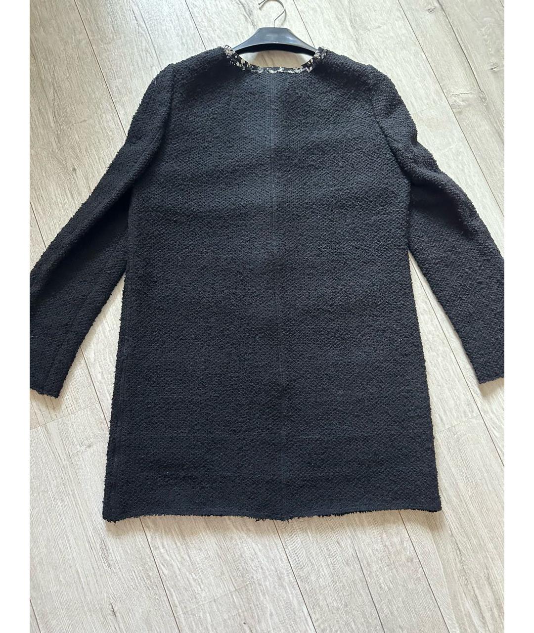 DOLCE&GABBANA Черный твидовый кардиган, фото 2