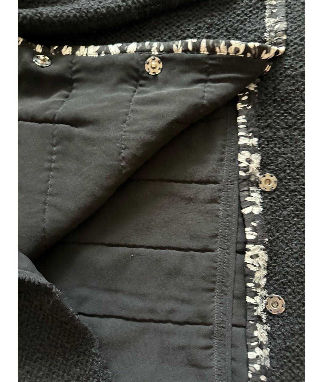 DOLCE&GABBANA Черный твидовый кардиган, фото 6