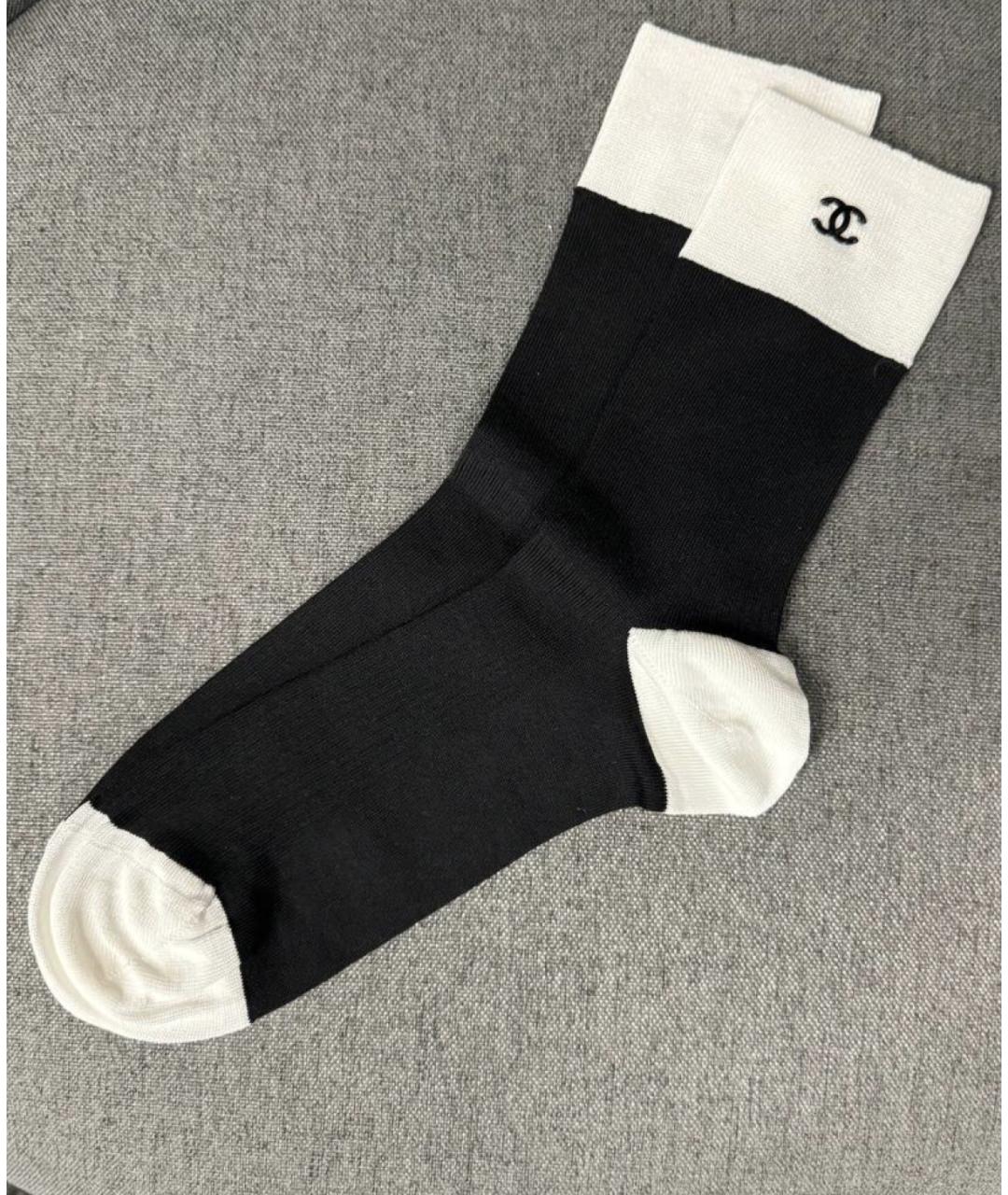 CHANEL Черные носки, чулки и колготы, фото 2
