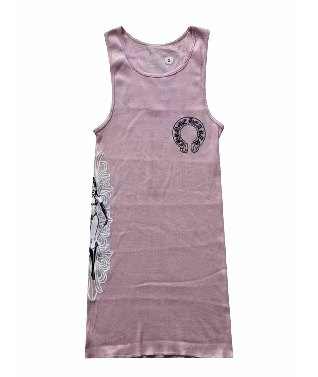 CHROME HEARTS Розовая майка, фото 1