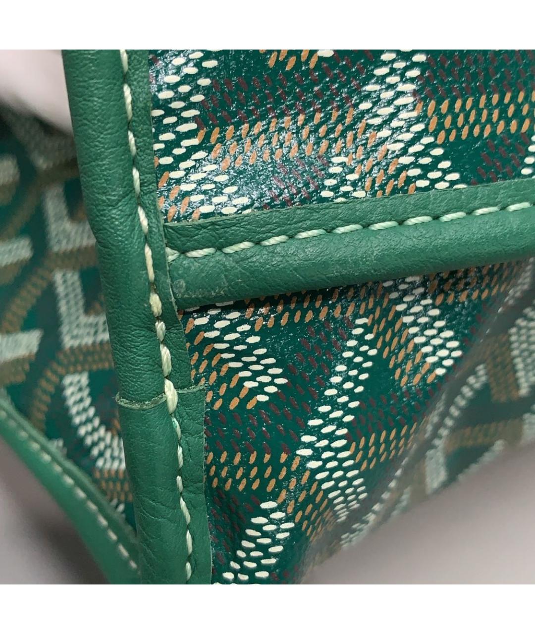 GOYARD Зеленая сумка тоут, фото 6