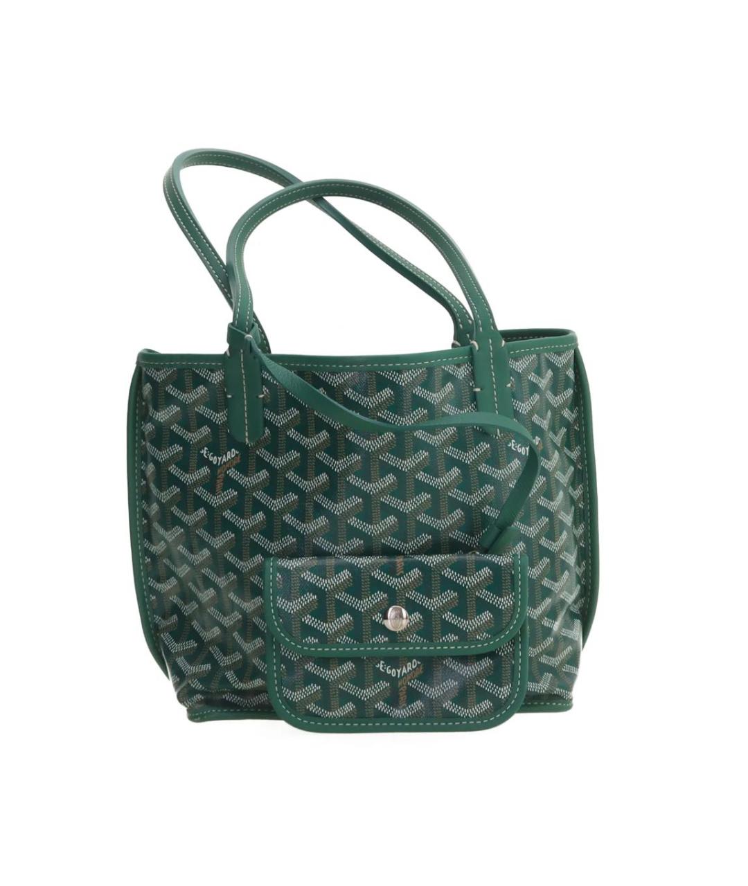 GOYARD Зеленая сумка тоут, фото 8