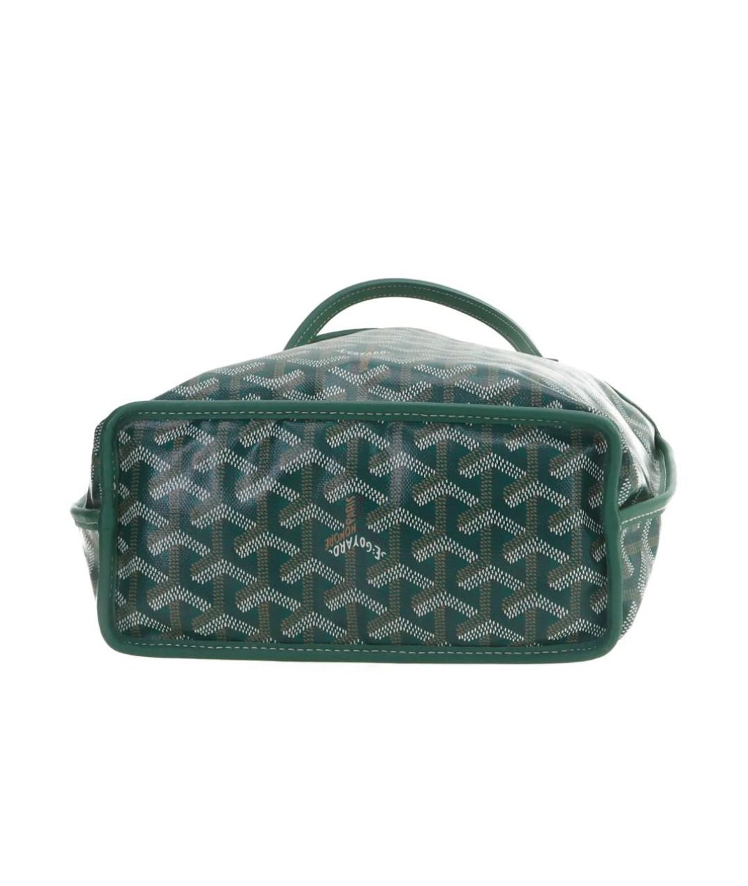GOYARD Зеленая сумка тоут, фото 4