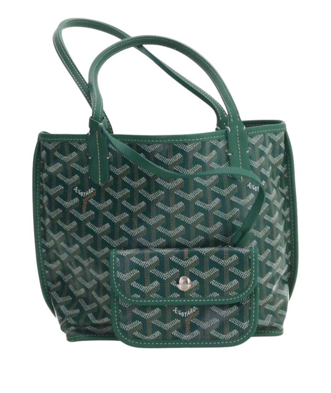 GOYARD Зеленая сумка тоут, фото 1