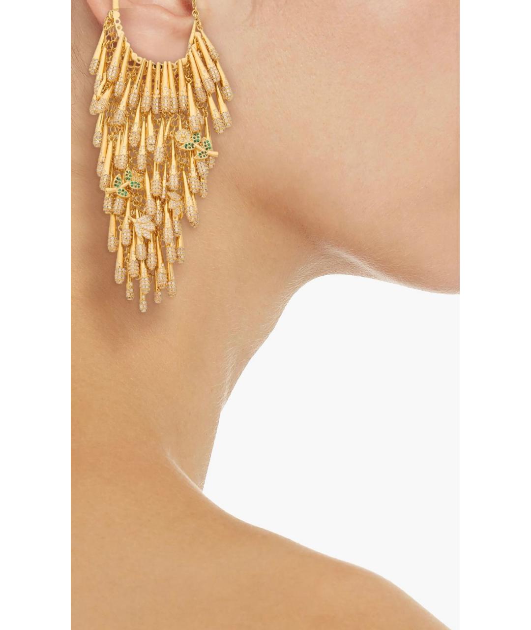 ZIMMERMANN Золотые латунные серьги, фото 2