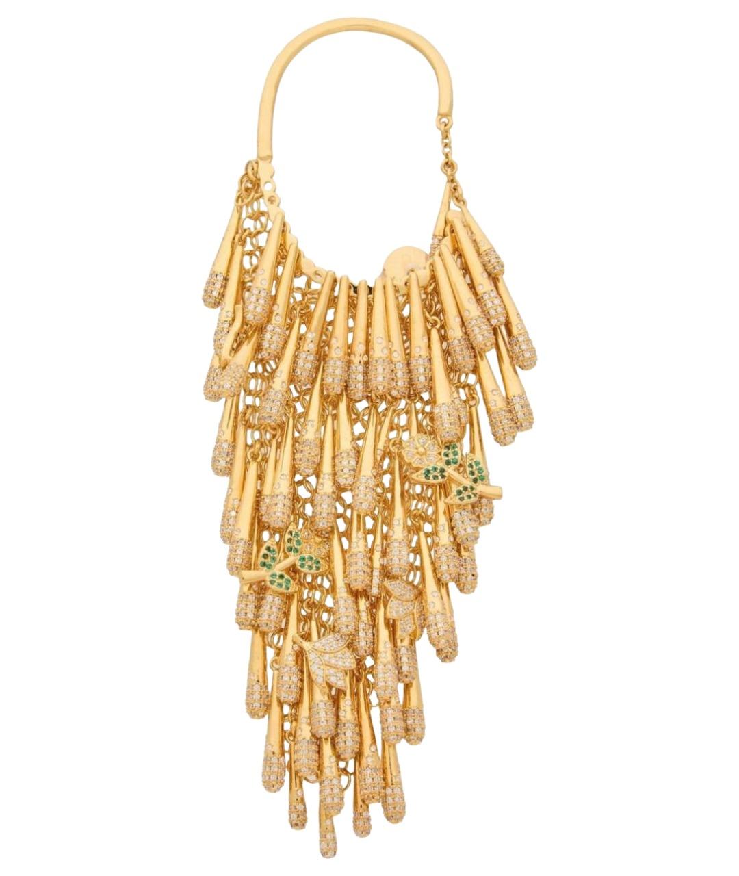 ZIMMERMANN Золотые латунные серьги, фото 1