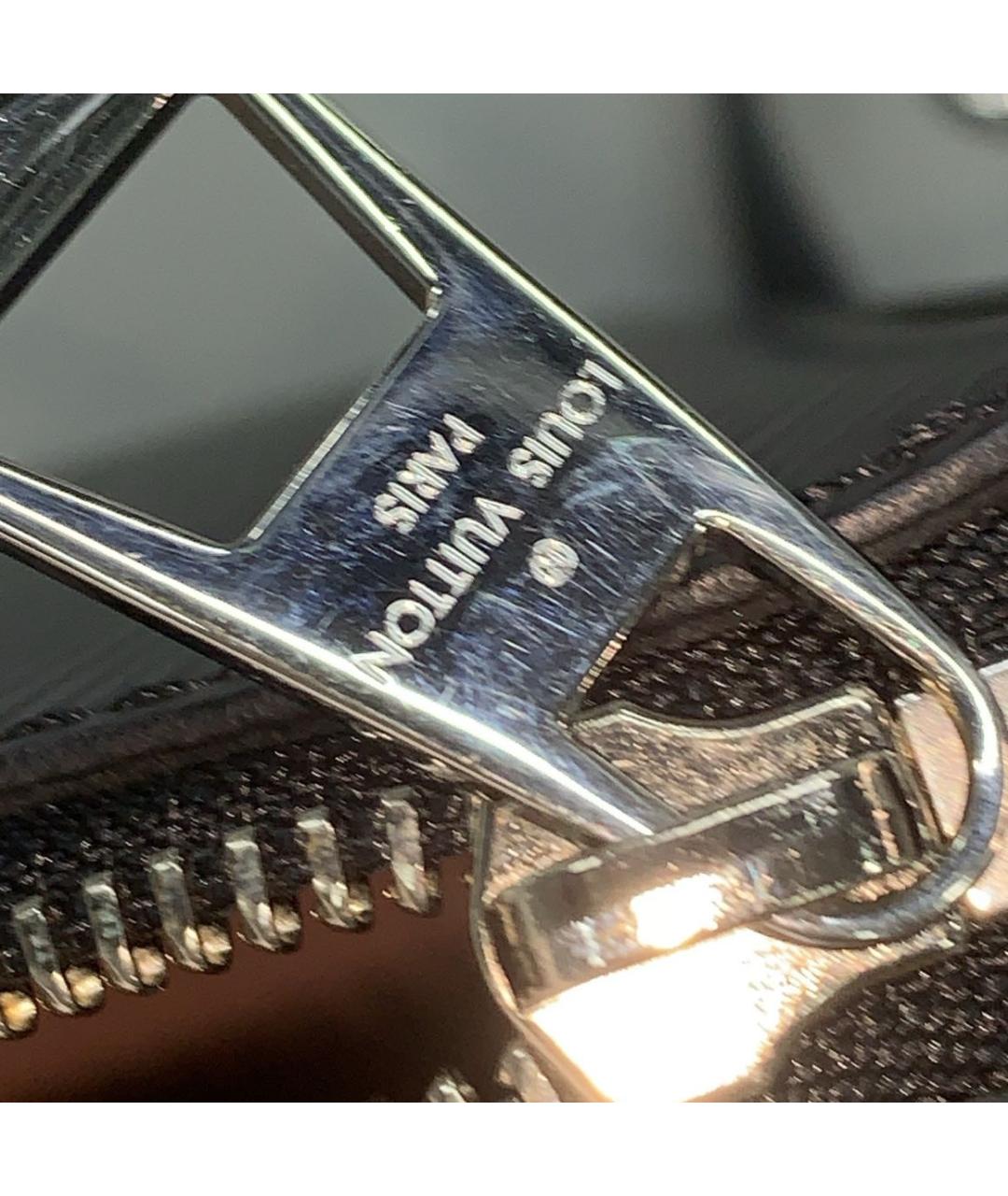 LOUIS VUITTON Черная кожаная сумка через плечо, фото 7