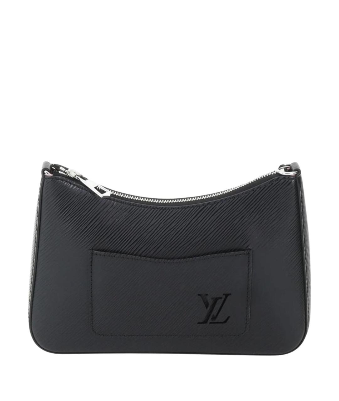 LOUIS VUITTON Черная кожаная сумка через плечо, фото 1