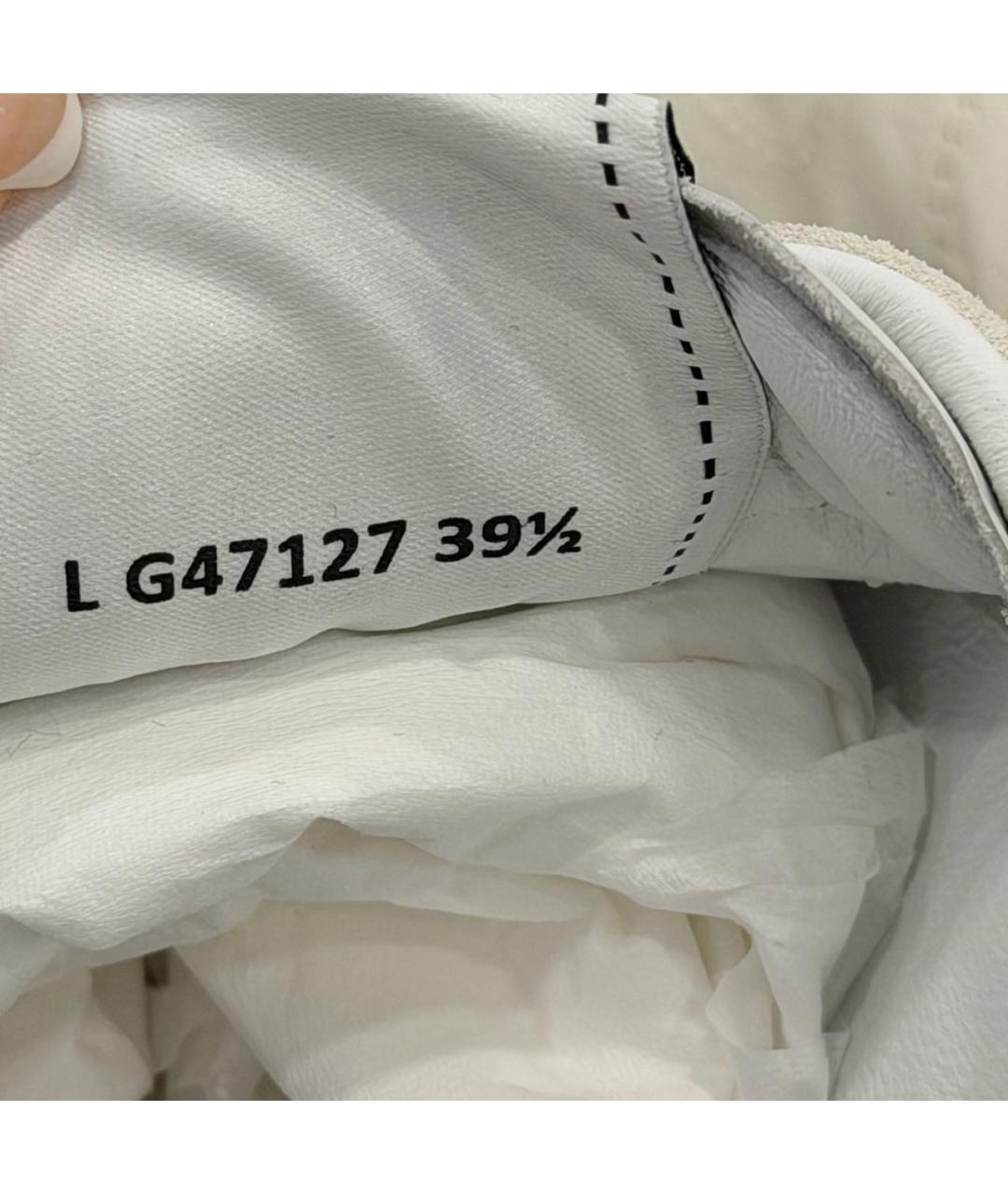 CHANEL Белые кожаные кроссовки, фото 6