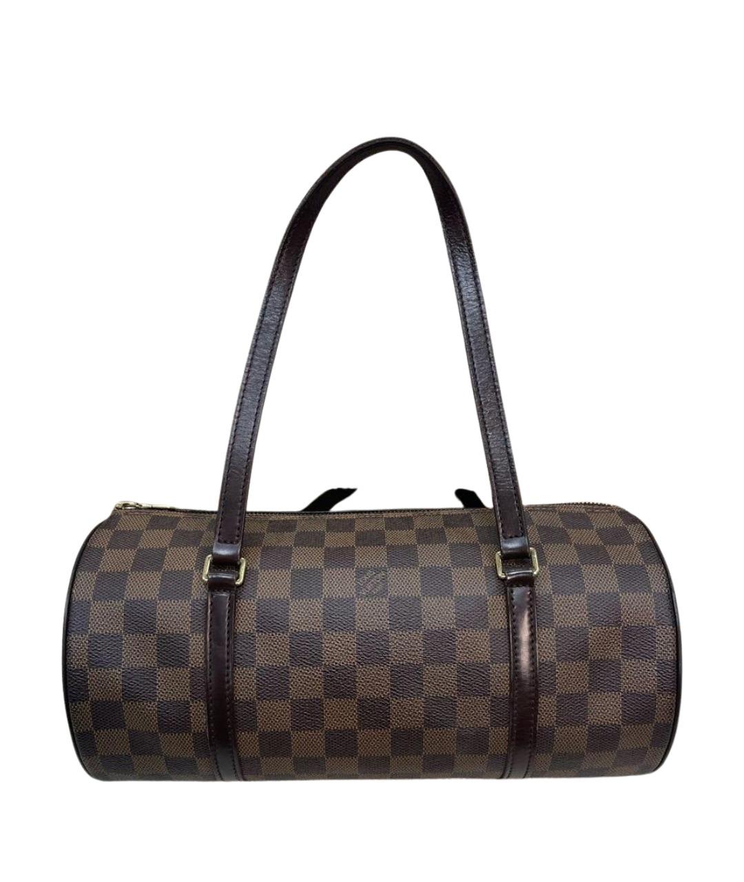 LOUIS VUITTON Коричневая кожаная сумка через плечо, фото 1