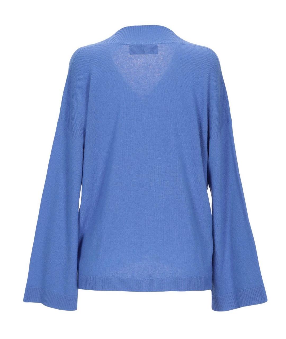 LES COPAINS Синий кашемировый джемпер / свитер, фото 2