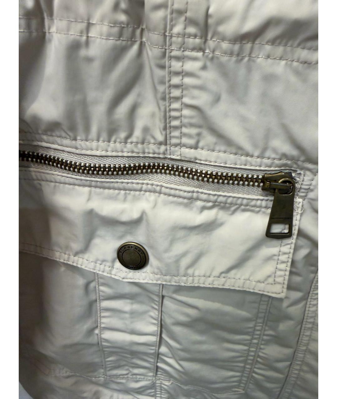 BURBERRY Бежевая полиэстеровая куртка, фото 5