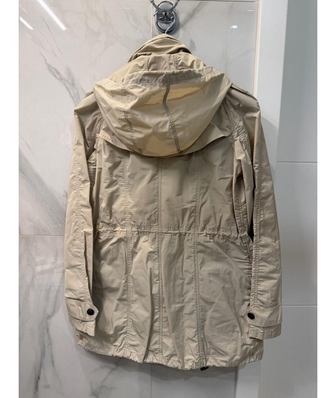 BURBERRY Бежевая полиэстеровая куртка, фото 2