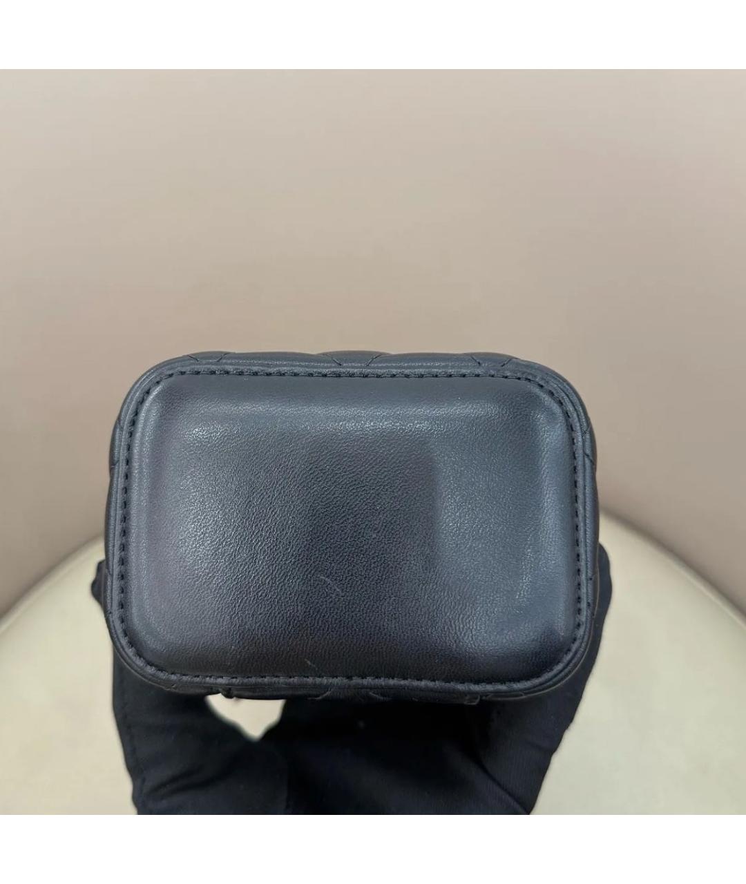 CHANEL Черная кожаная сумка через плечо, фото 6