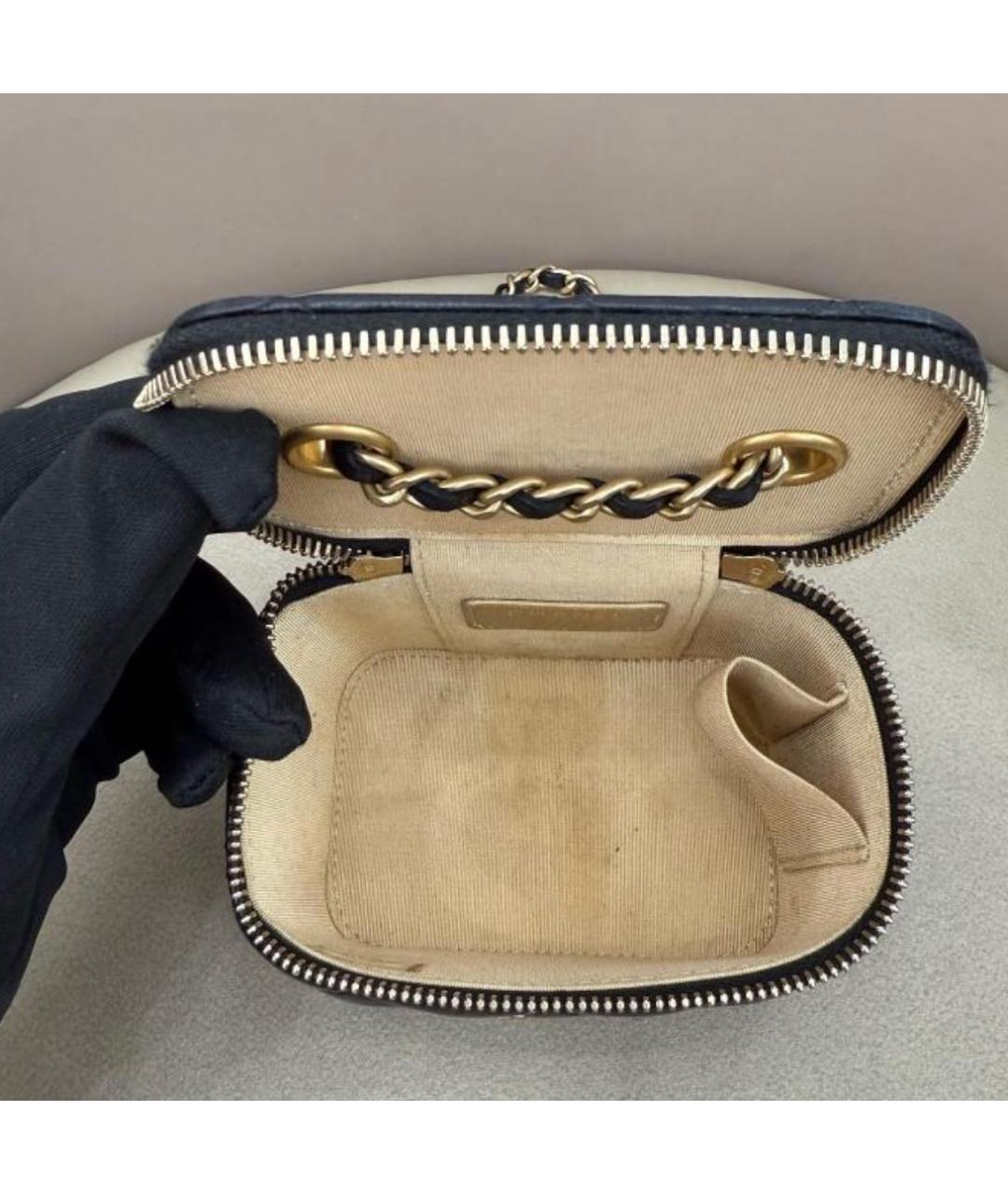 CHANEL Черная кожаная сумка через плечо, фото 4