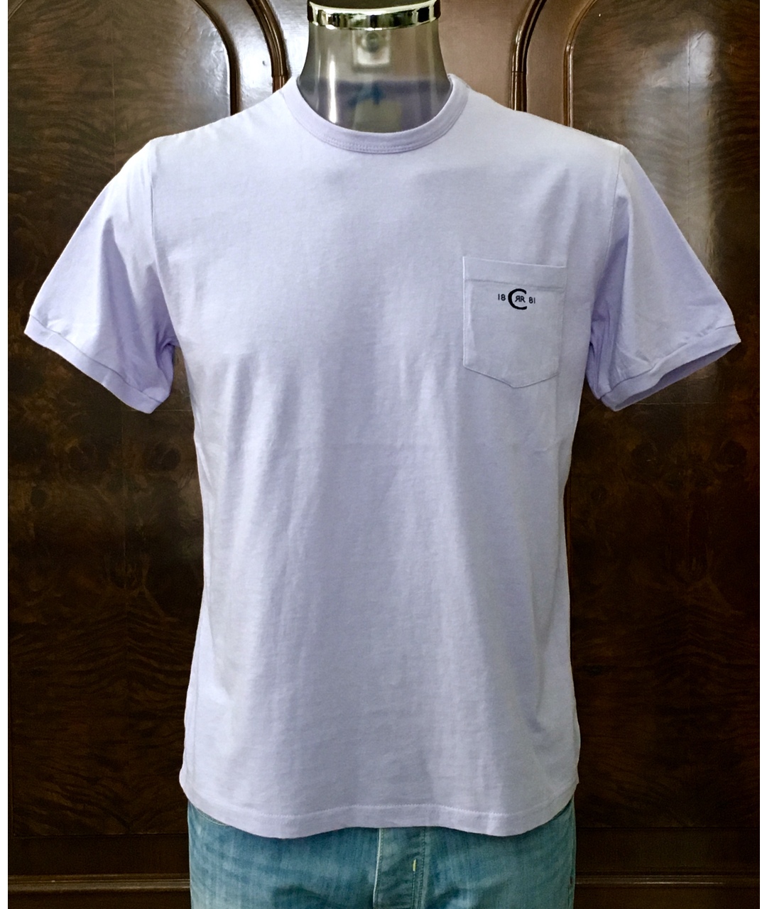 CERRUTI 1881 Фиолетовая хлопковая футболка, фото 6