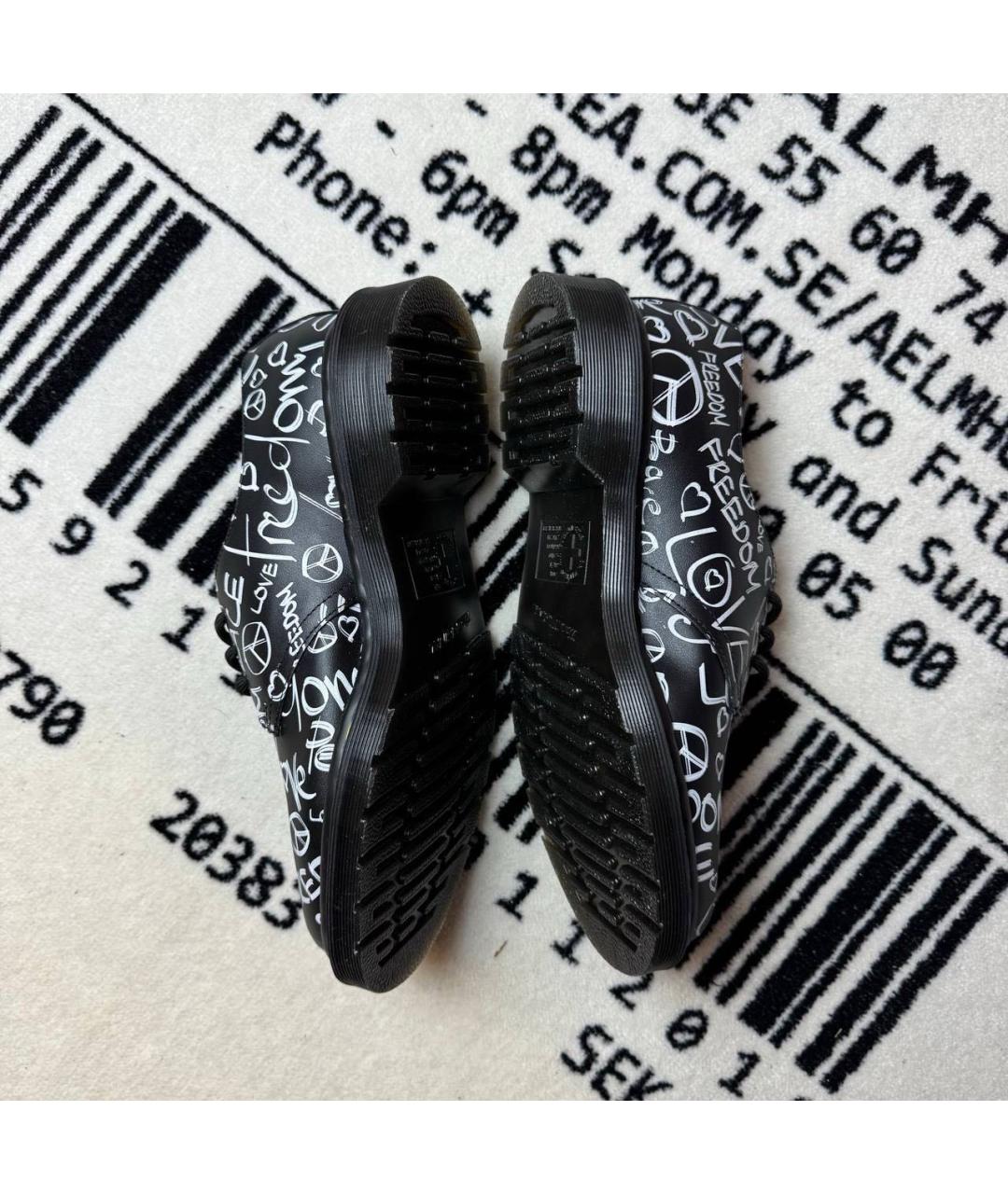 DR. MARTENS Черные кожаные лоферы, фото 3