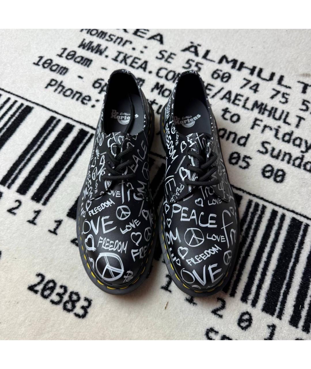 DR. MARTENS Черные кожаные лоферы, фото 2