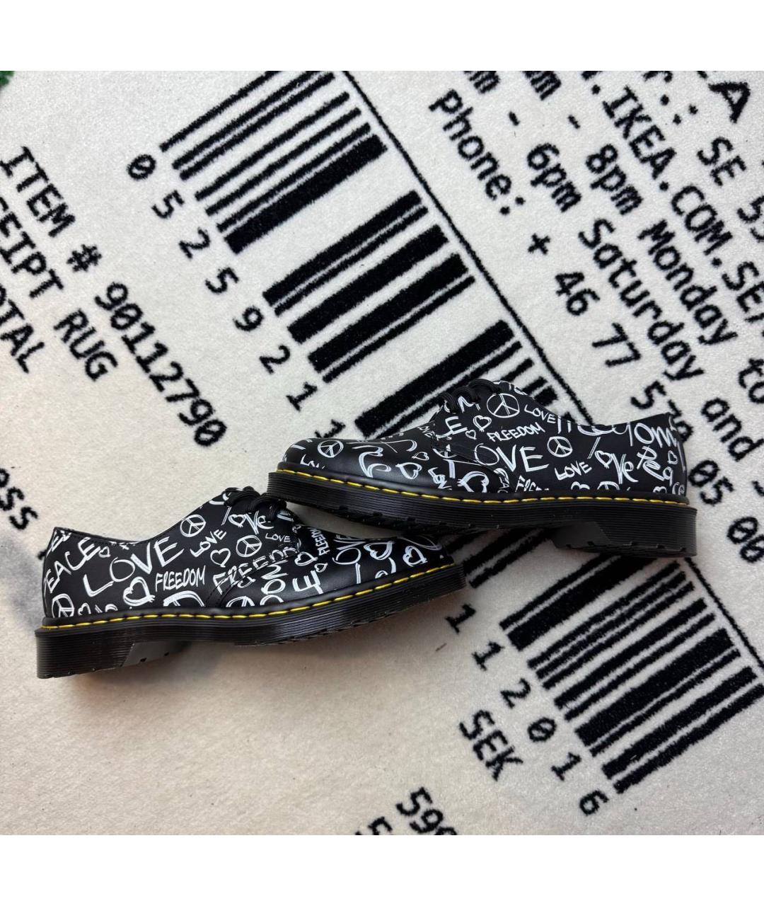 DR. MARTENS Черные кожаные лоферы, фото 6