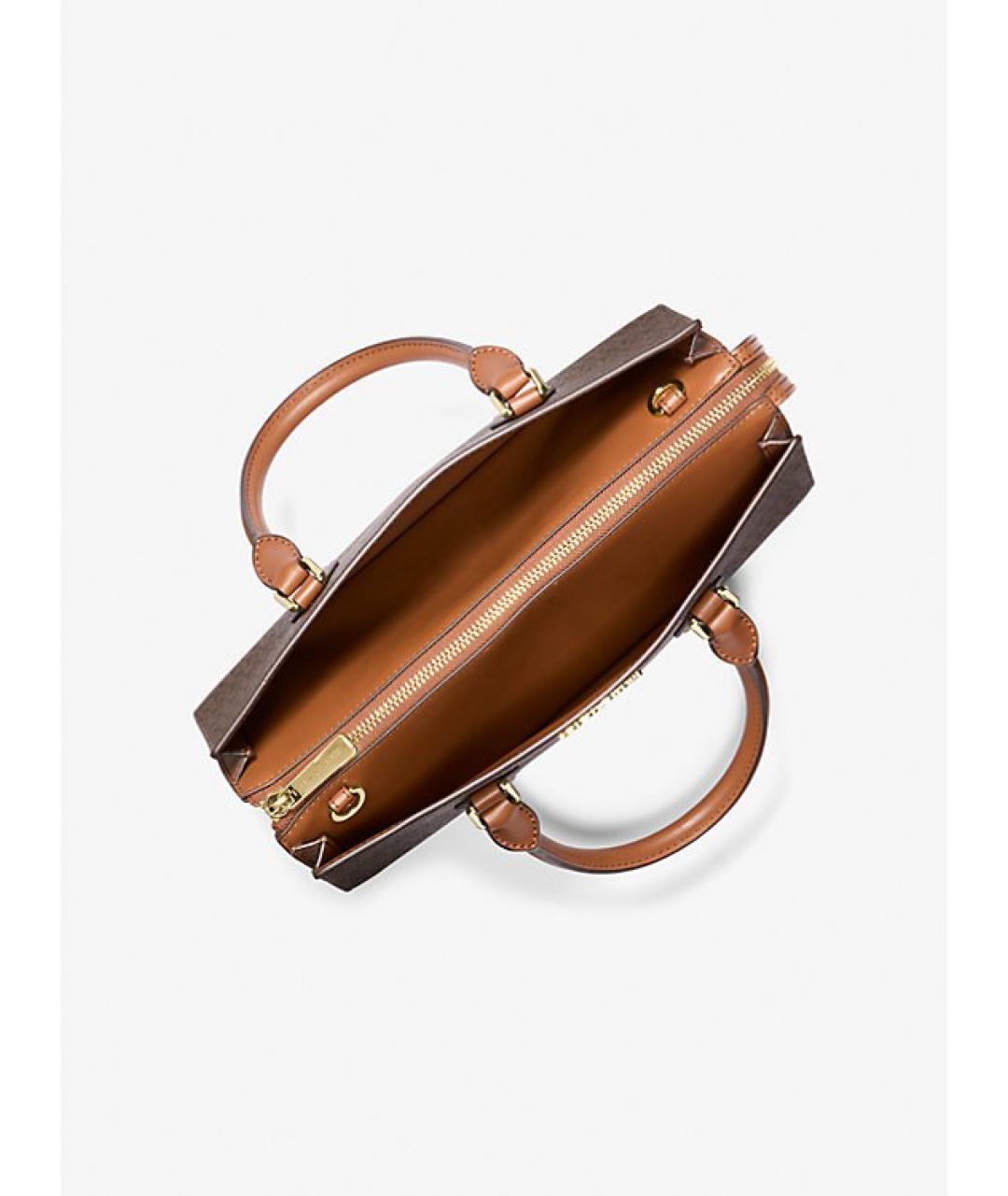 MICHAEL KORS Коричневая сумка с короткими ручками из искусственной кожи, фото 2