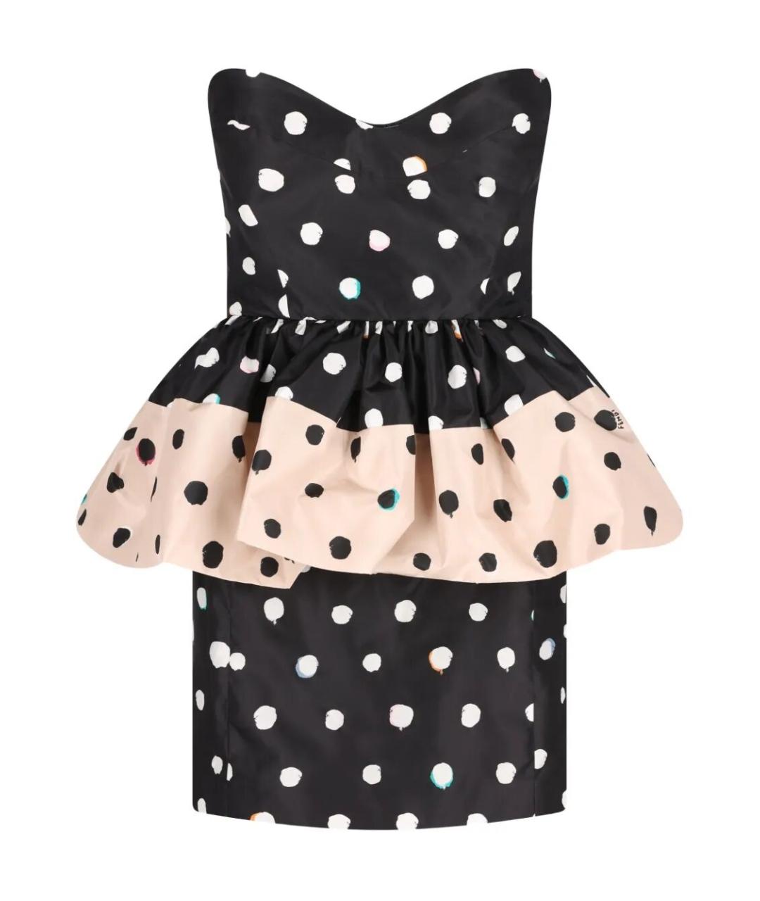 FENDI Мульти шелковое коктейльное платье, фото 1