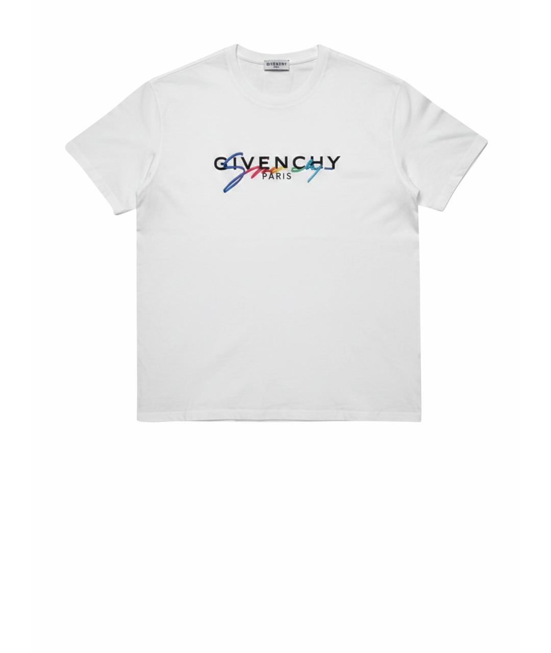 GIVENCHY Белая хлопковая футболка, фото 1
