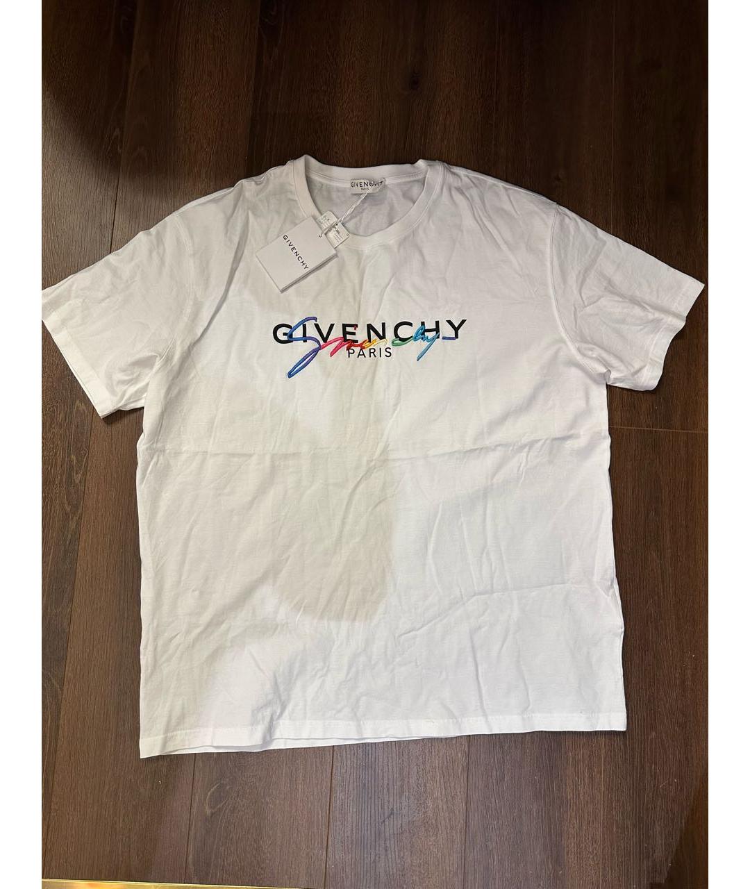 GIVENCHY Белая хлопковая футболка, фото 4