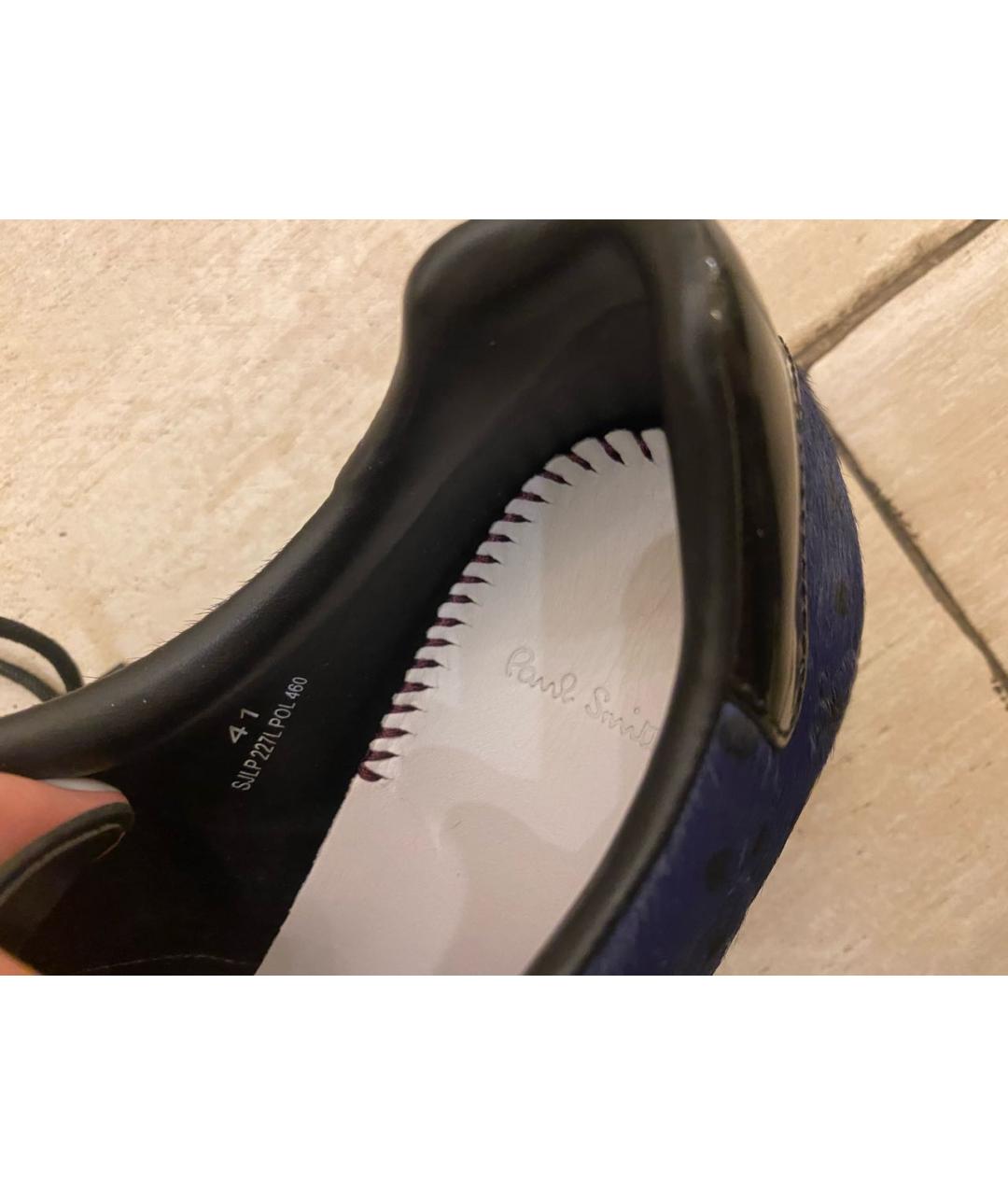 PAUL SMITH Темно-синие кеды, фото 8