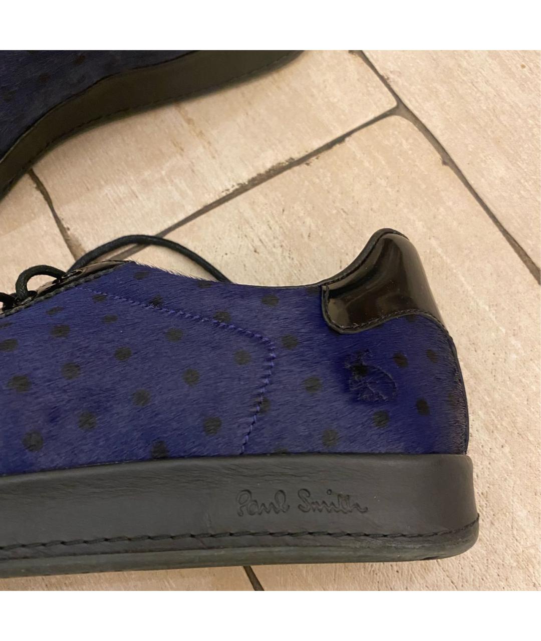 PAUL SMITH Темно-синие кеды, фото 4