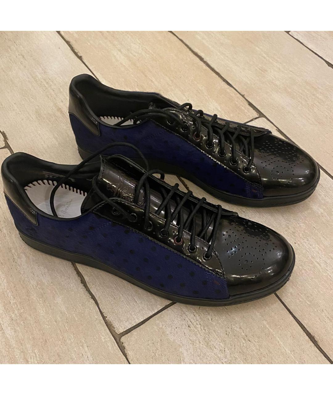 PAUL SMITH Темно-синие кеды, фото 3