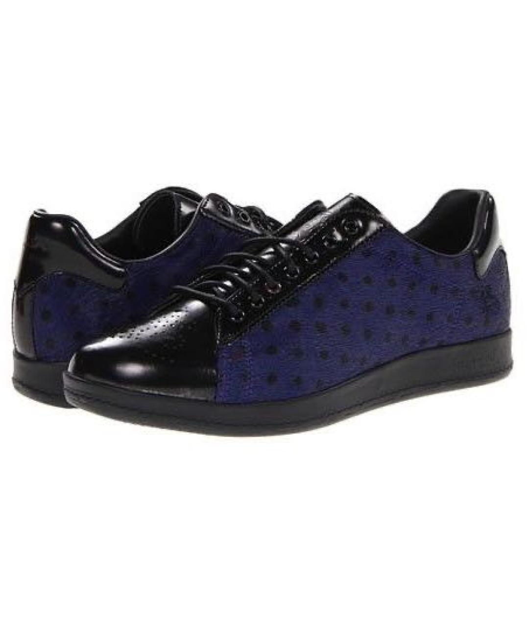 PAUL SMITH Темно-синие кеды, фото 2