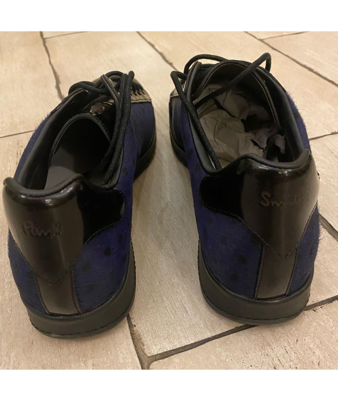 PAUL SMITH Темно-синие кеды, фото 5