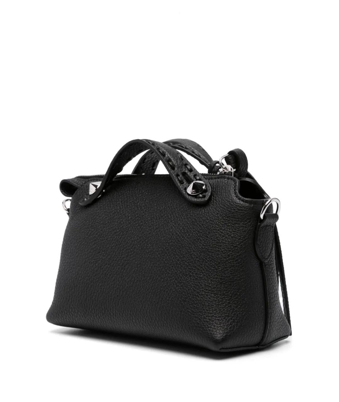 FENDI Черная кожаная сумка через плечо, фото 4