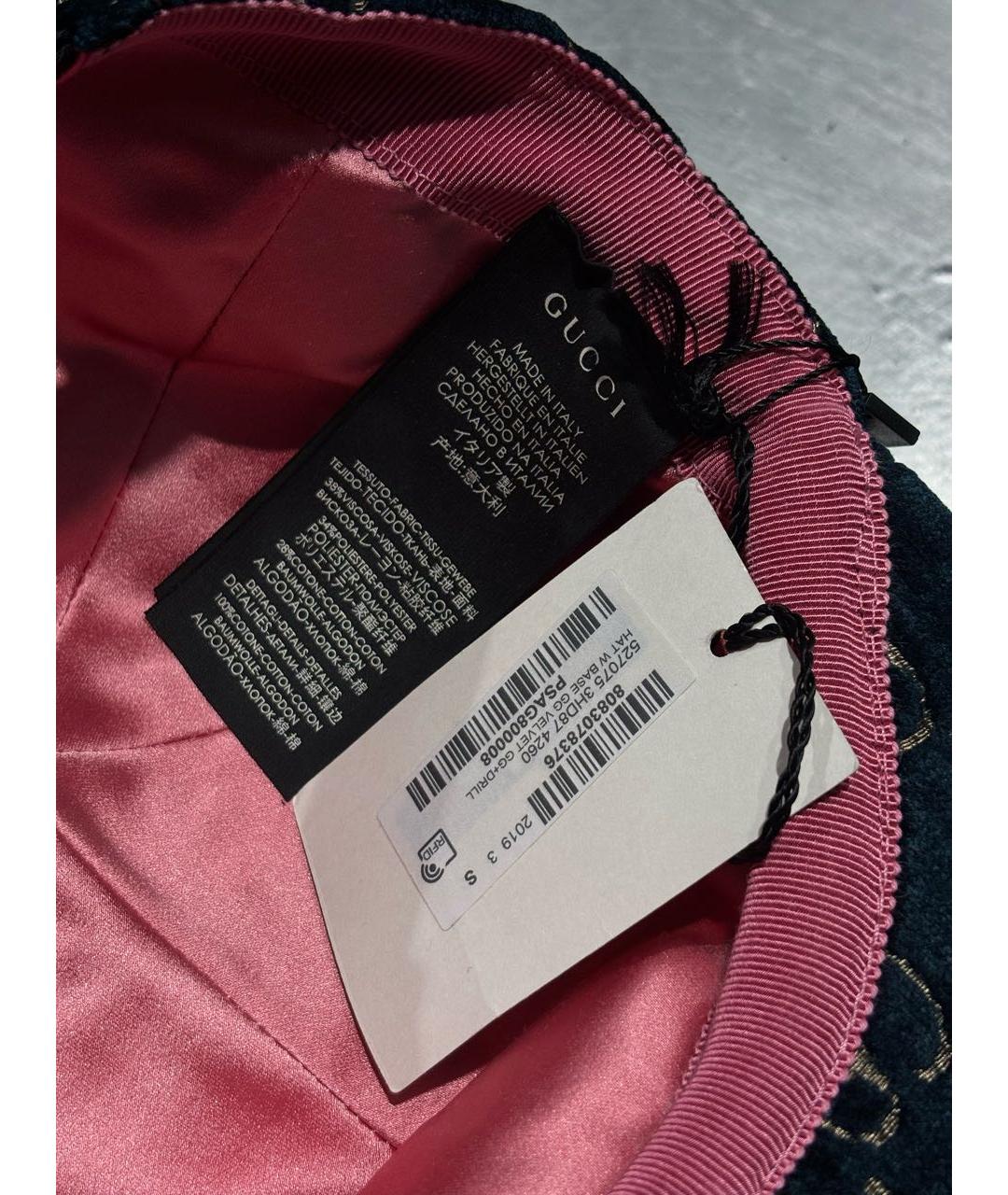 GUCCI Зеленая хлопковая кепка, фото 3