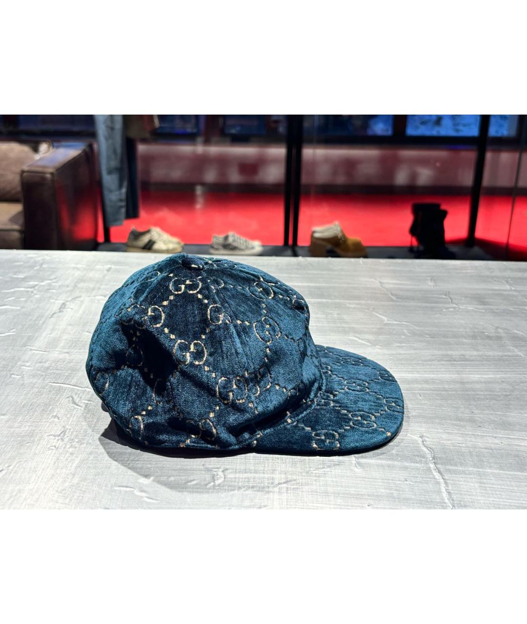 GUCCI Зеленая хлопковая кепка, фото 5