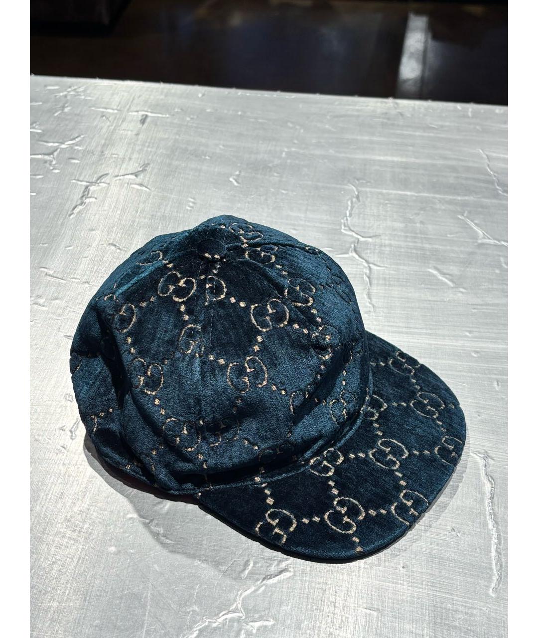 GUCCI Зеленая хлопковая кепка, фото 4