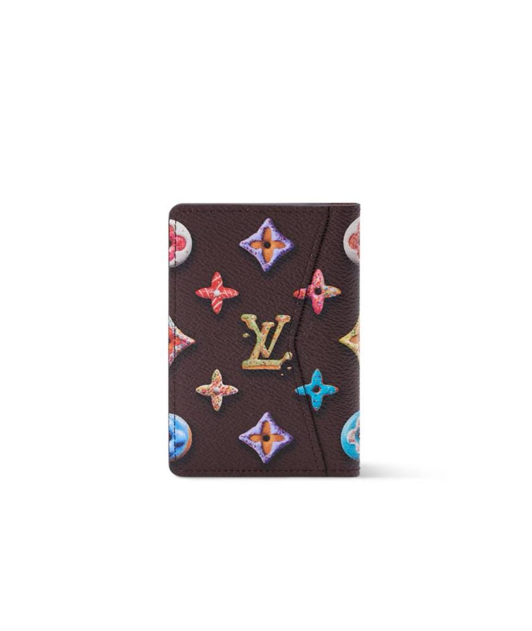 LOUIS VUITTON Коричневый кардхолдер, фото 3