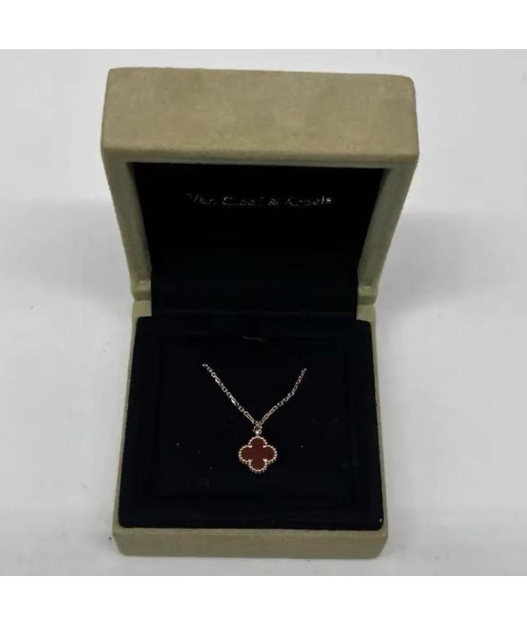 VAN CLEEF & ARPELS Бордовая подвеска, фото 4