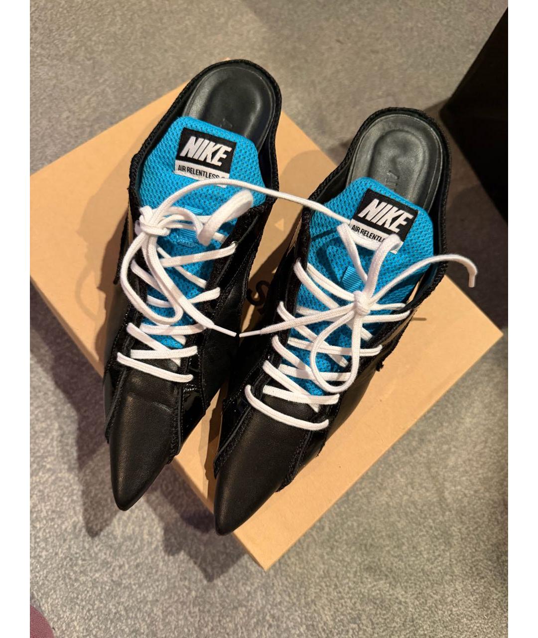 Ancuta Sarca Черные кожаные мюли, фото 3