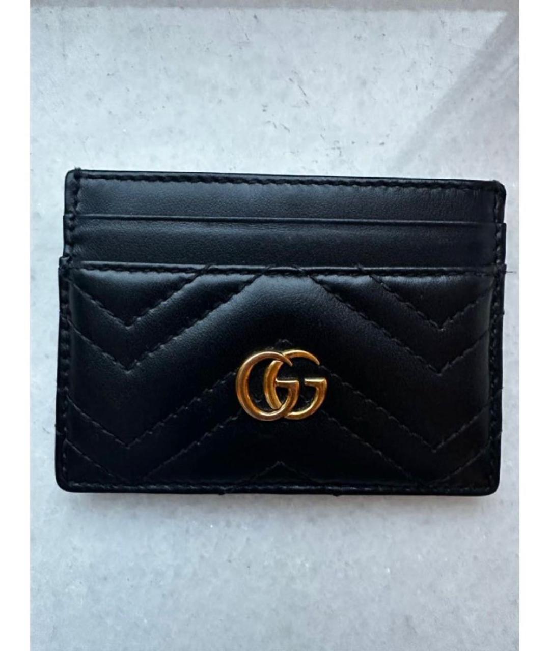 GUCCI Черный кожаный кардхолдер, фото 2